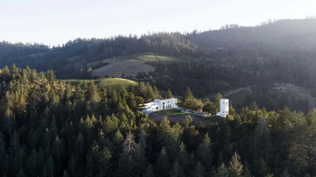 Modernist Hilltop Lair For Sale in Napa California with Watchtower 1